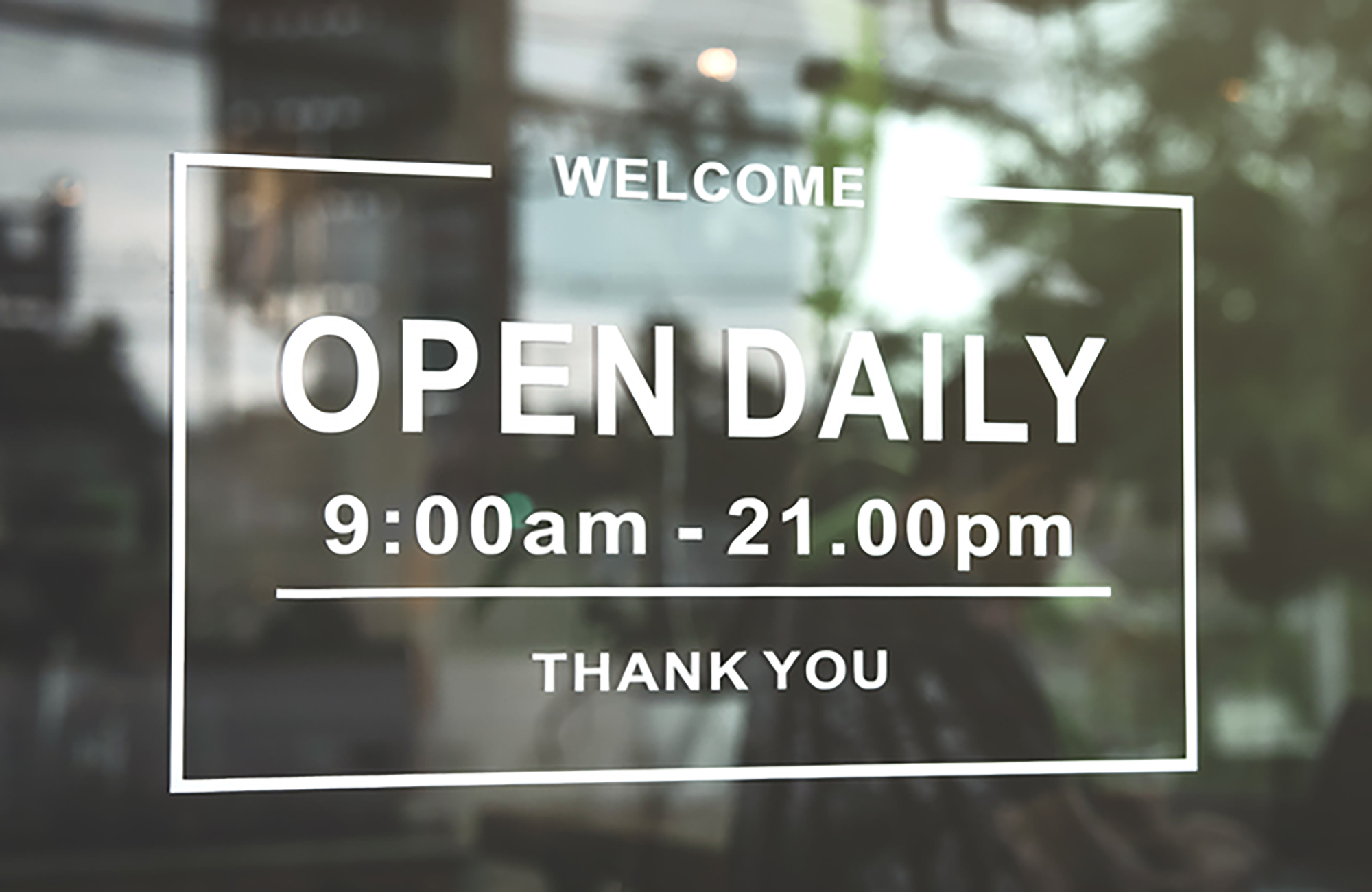 Hours of Operation Signs